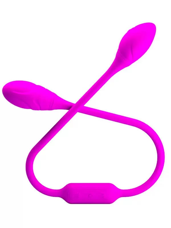 Гибкий вибратор для пар Dream Lover's Whip, 65,5 см, 12 режимов, розовый