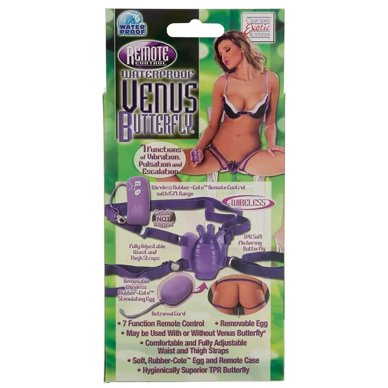 Стимулятор клитора на ремнях Remote Waterproof Venus Butterfly