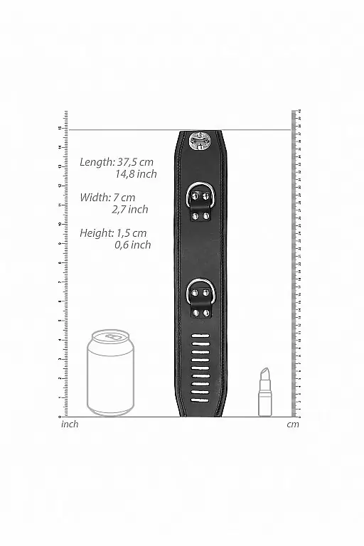 Высококачественные оковы Restraint Ankle Cuff With Padlock, черный