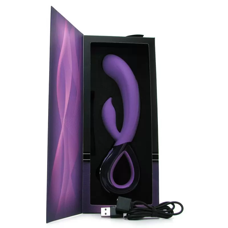 Вибромассажер Leia со стимулятором клитора – фиолетовый