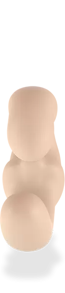 Анатомический страпон Fun Factory Sharevibe, безремневой, со съемной вибропулей, 22 см, бежевый