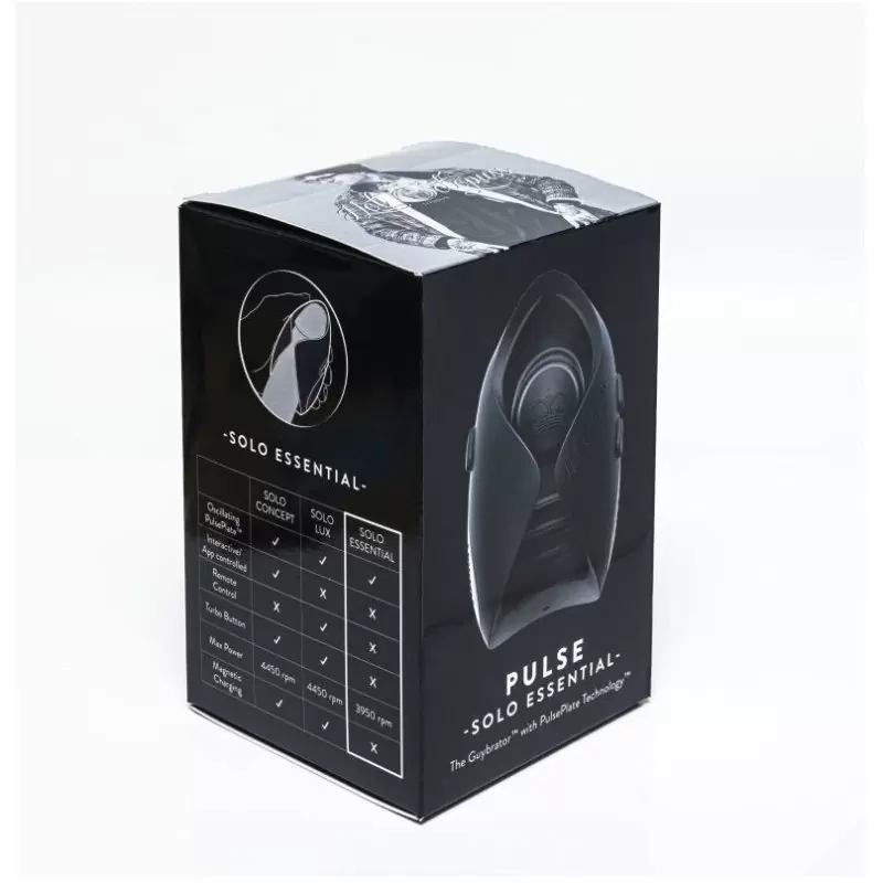 Инновационный мастурбатор для мужчин «Pulse Solo Essential The Guybrator» с пульсацией