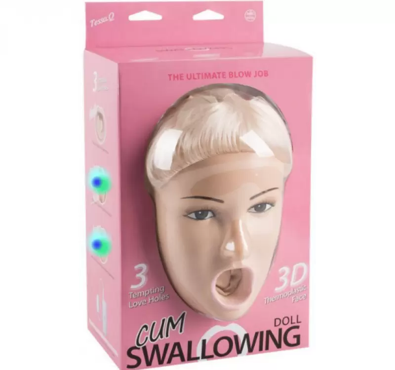 Надувная секс-кукла Tessa Q с вибрацией - телесный