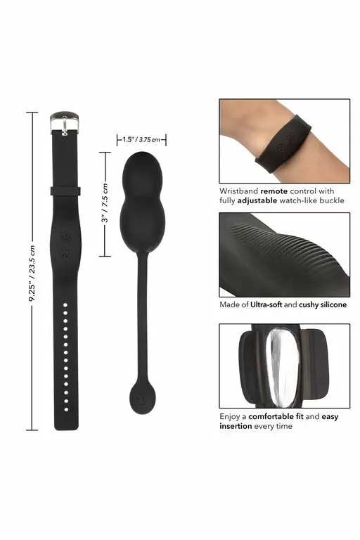 Ультра-мягкие вагинальные виброшарики с управлением при помощи браслета Ultra-Soft Kegel System