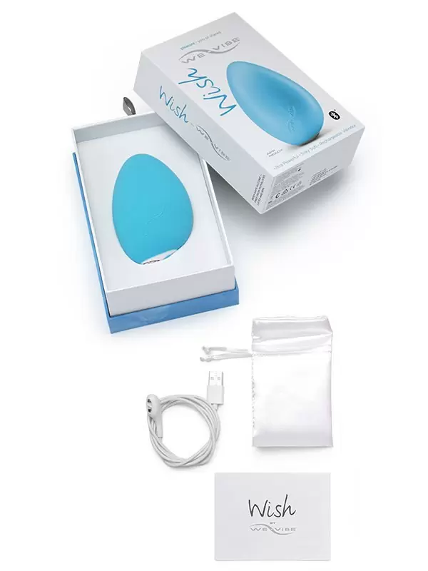 Вибромассажер для клитора на радиоуправлении We-Vibe Wish – голубой