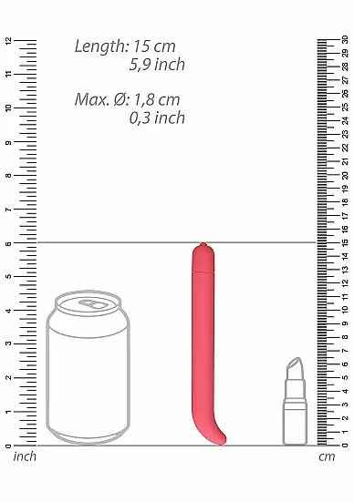 Компактный вибратор G-Spot, 16 см, 10 режимов, розовый