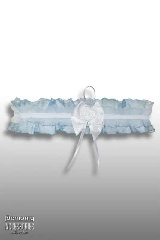 Кружевной комплект с высоким поясом Demoniq Blanka белого цвета – S