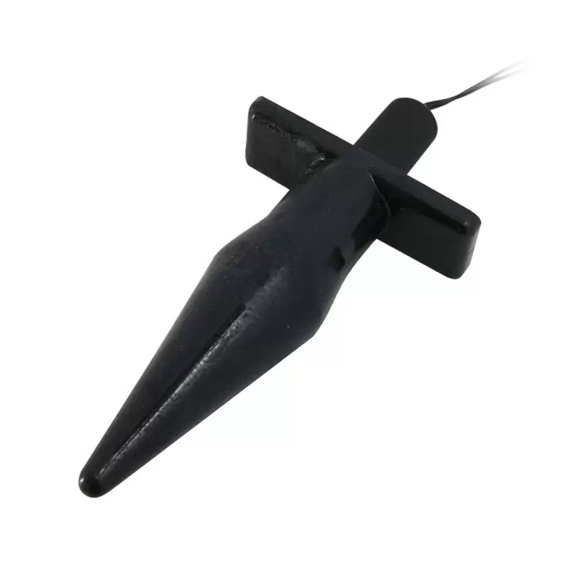 Многофункциональная анальная пробка Baile Butt Plug с вибрацией и беспроводным пультом управления – черный