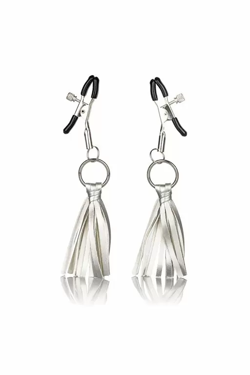 Зажимы для сосков Nipple Play Playful с кисточками - серебристый