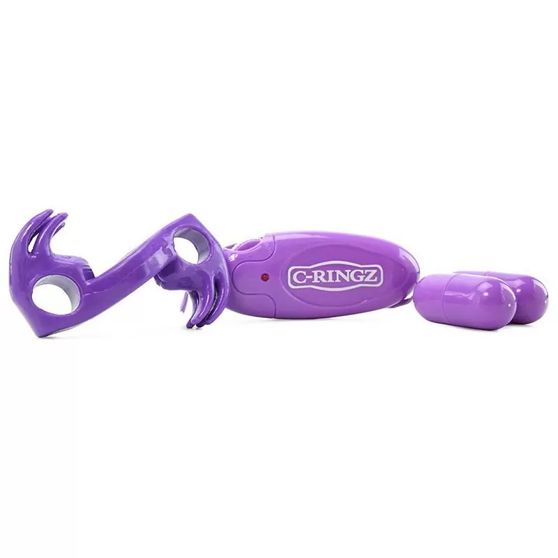 Эрекционное кольцо Wonderful Wabbit с вибрацией – фиолетовый