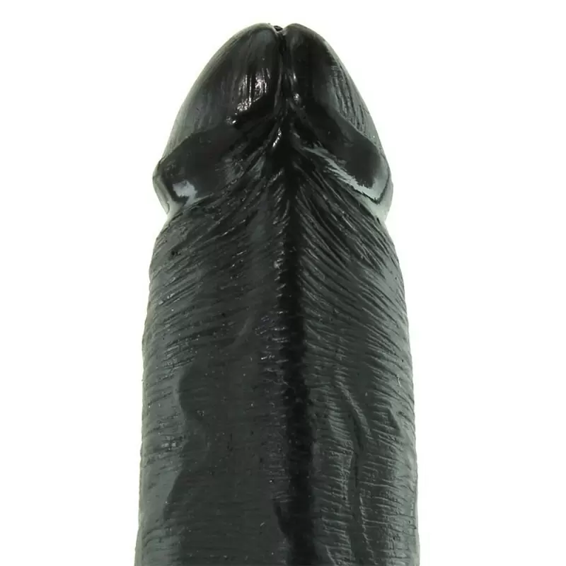 Вибромассажер King Cock 6'' с реалистичной насадкой – черный