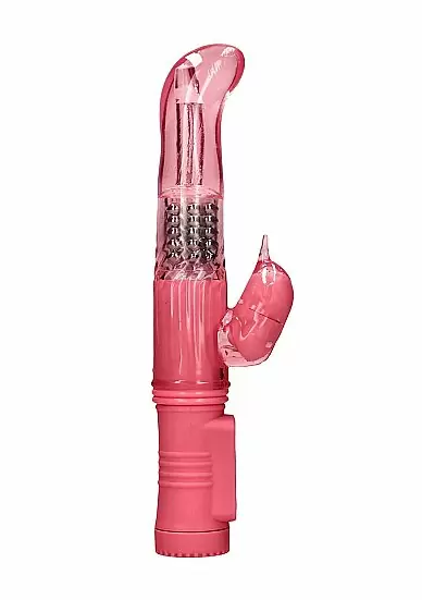 ВИБРАТОР КРОЛИК ROTATING DOLPHIN - розовый