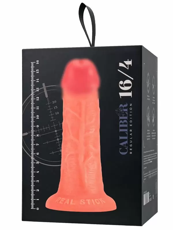 Реалистичный фаллоимитатор TOYFA RealStick CALIBER, 16 см, ПВХ