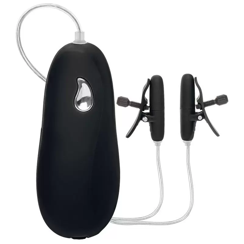 Вибрирующие зажимы на соски Heated Nipple Teasers нагревающиеся – черный
