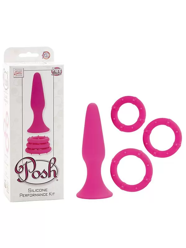 Набор эрекционных колец и анальная пробка Posh