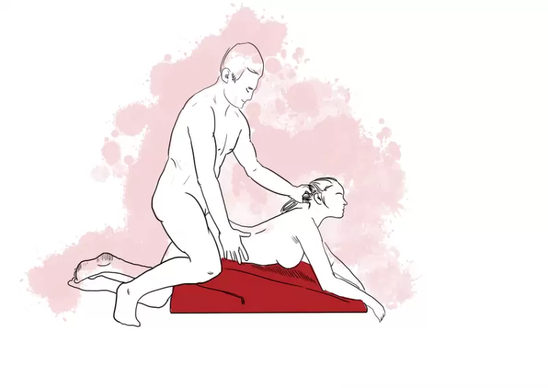 Подушка для любви большая Liberator Retail Ramp - синий