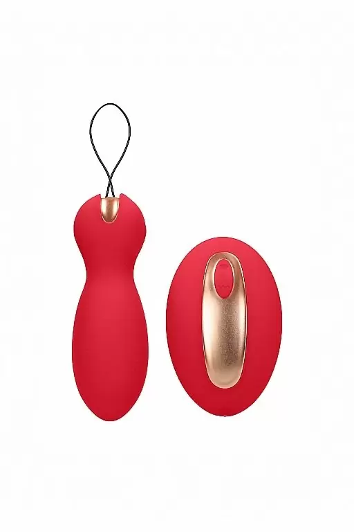Виброшарики с вибропультом управления Purity (красные)