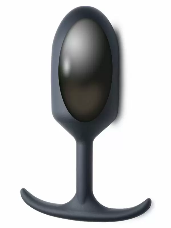 Крупная анальная пробка Heavy Hitters с утяжелением, 16,8 см, размер XL, черный