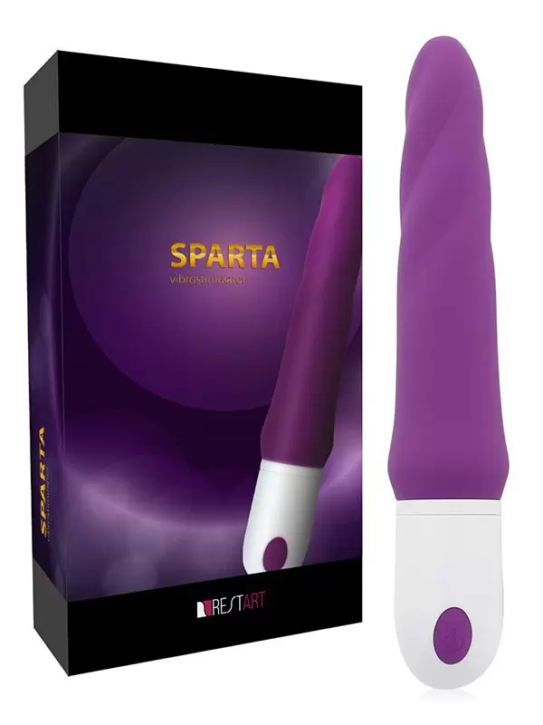 Спиралевидный водонепроницаемый вибростимулятор Sparta – фиолетовый