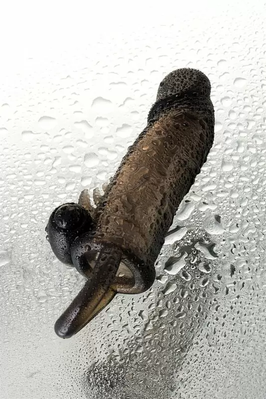 Увеличивающая насадка на пенис TOYFA XLover с вибрацией и кольцом на мошонку – серый