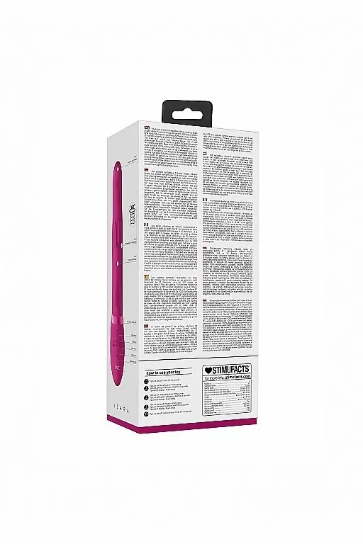 Изогнутый вибратор-кролик Izara со стимулирующими бусинами и функцией 