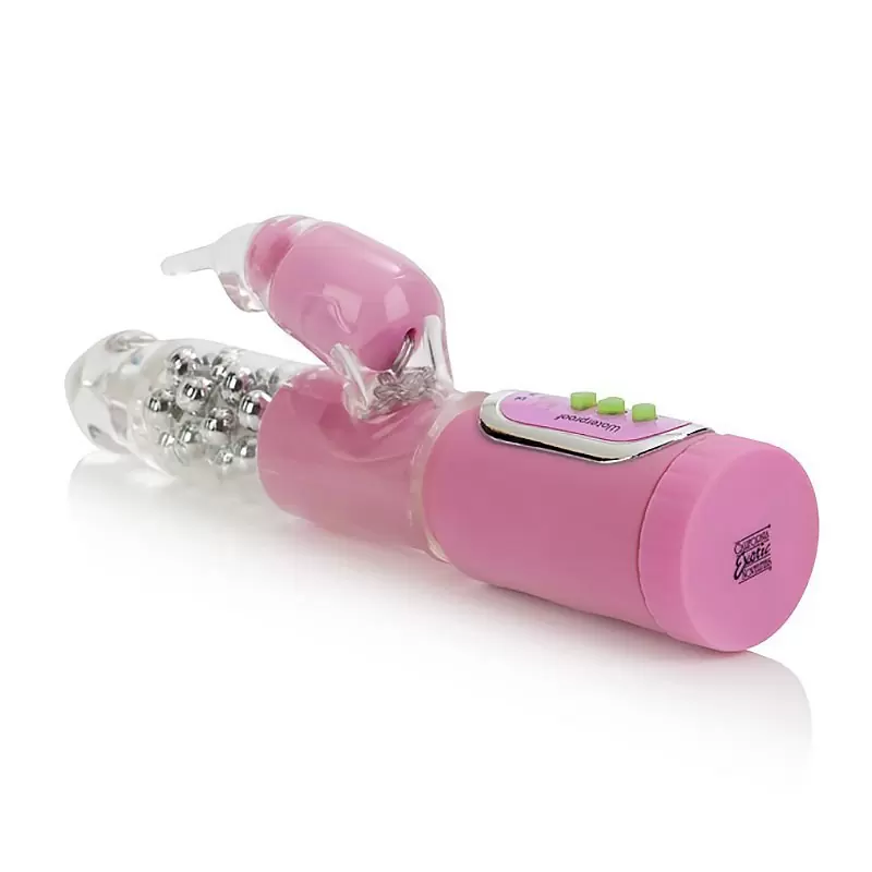 Хай-тек вибратор-кролик California Exotic Novelties First Time Jack Rabbits — розовый, 23,5 см