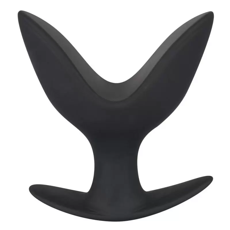 Раскрывающаяся анальная пробка Black Velvets – черный