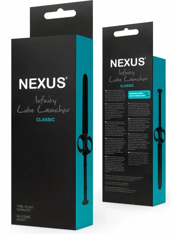 Устройство для введения лубриканта Nexus Infinity Lube Launcher Classic, 15 мл, черный