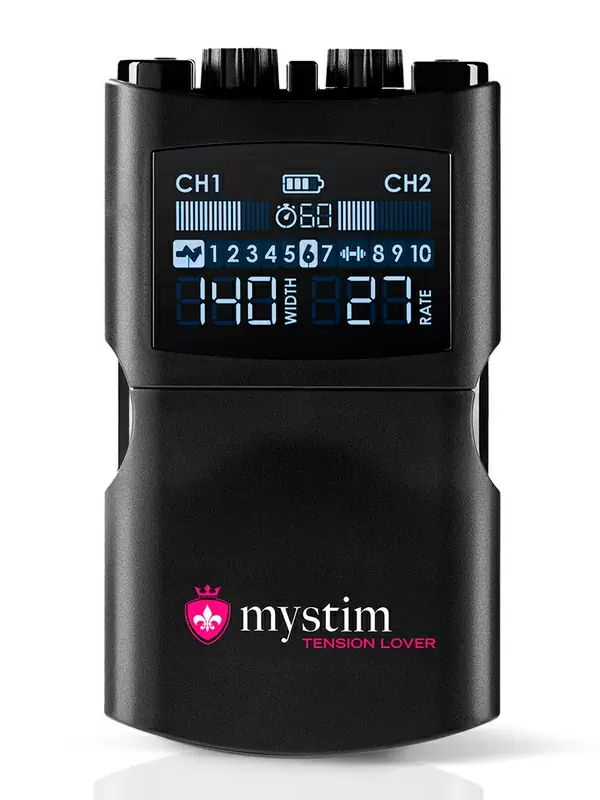 Источник импульсов Mystim Tension Lover 2, с цифровым управлением, 7 программ, черный