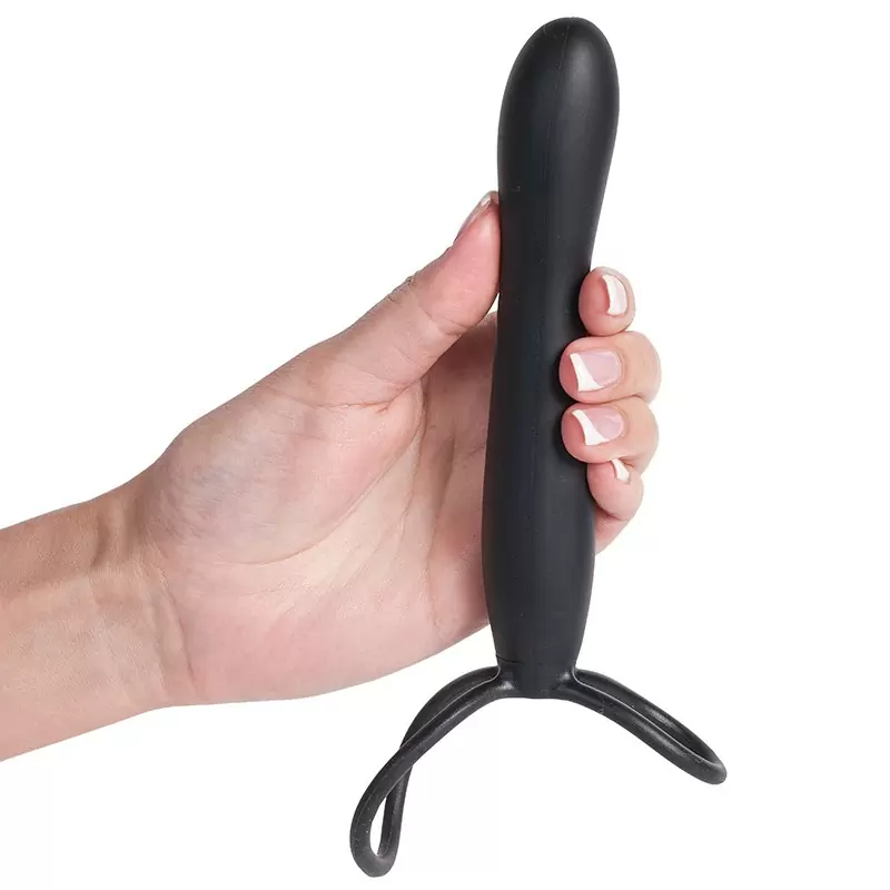 Насадка-фаллоимитатор Mojo Black Jack для двойного проникновения – черная