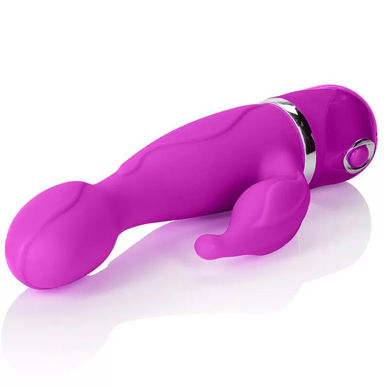 Вибромассажер Power Play Dual Bliss со стимуляцией клитора – фиолетовый