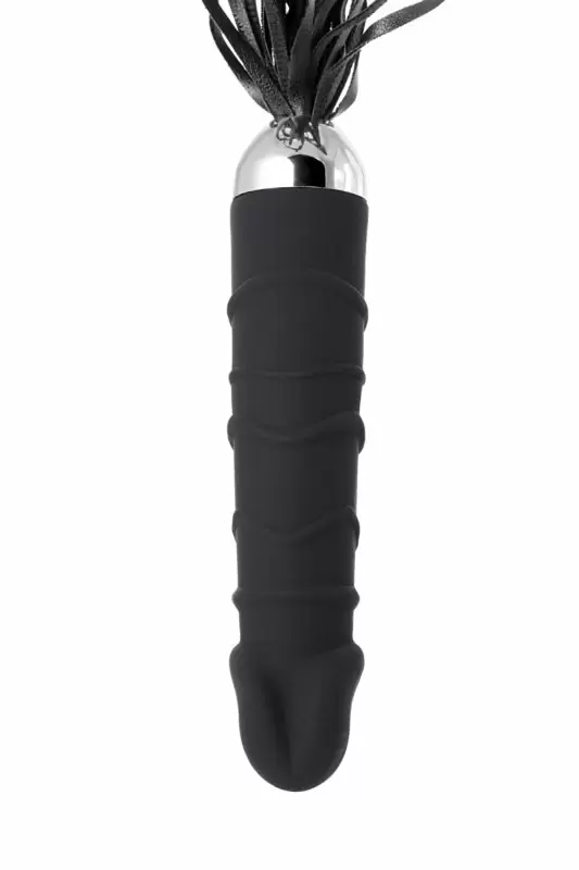 Вибромассажер TOYFA Black&Red с плетью – черный