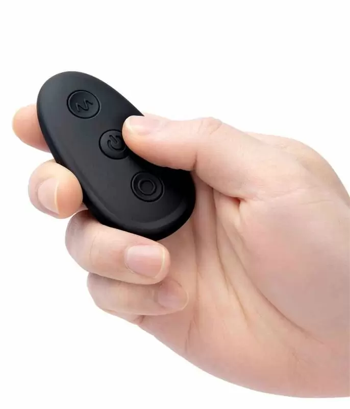 Мощный стимулятор простаты BlueLine Prober , с пультом Д/У, 12,5 см, 4 режима, силикон