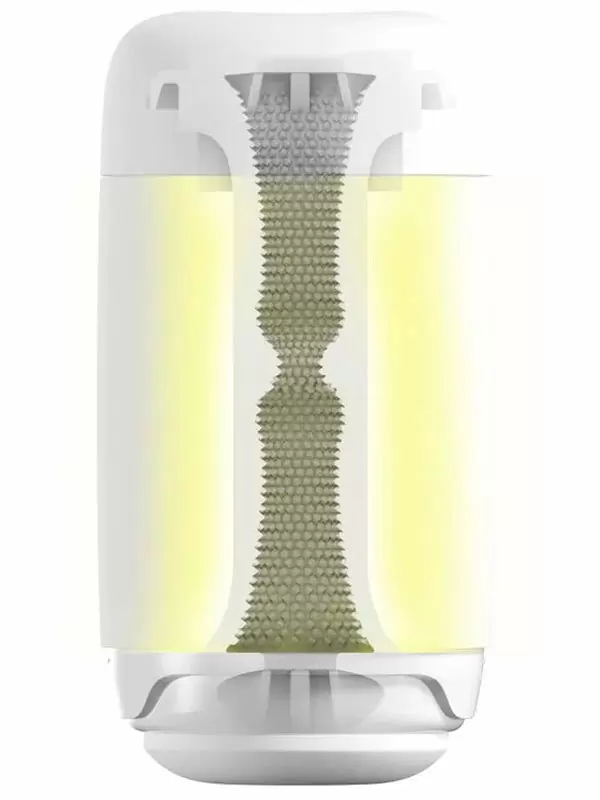 Элегантный мастурбатор Tenga Puffy Sugar White, 16,5 см, ТПЭ, белый