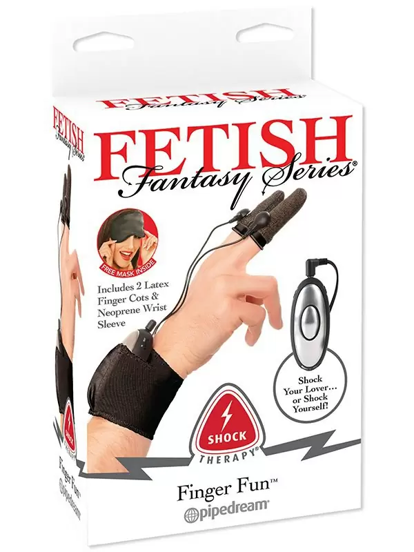 Насадки на пальцы Finger Fun для электростимуляции – черный