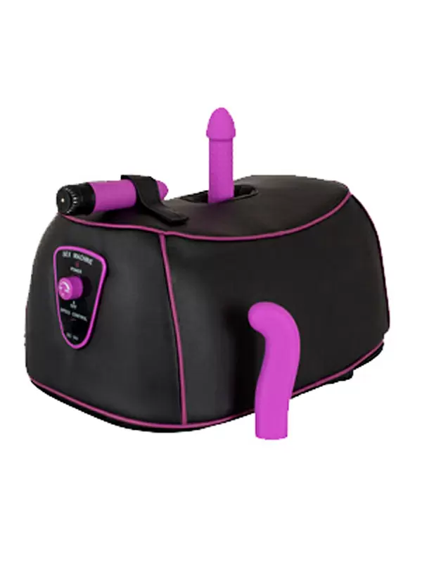 Компактная секс-машина Love Machine, с ротацией, с тремя сменными насадками, 8 режимов