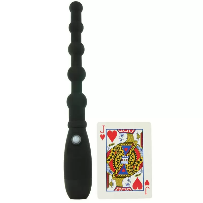 Анальная цепочка с вибрацией Booty Call Booty Flexer – черный