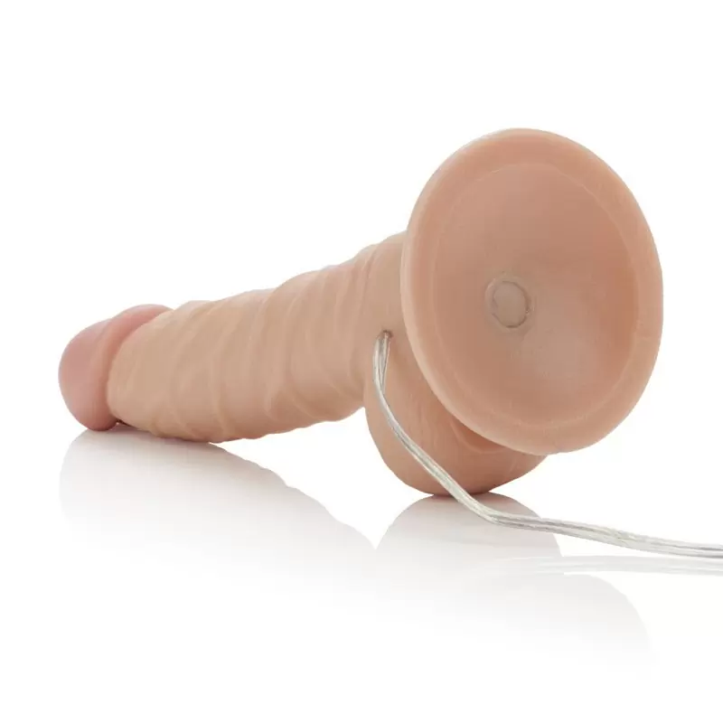 Реалистик с вибрацией и присоской Mr. Just Right Super Seven Dongs - телесный