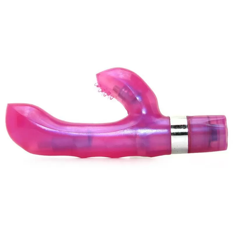 Вибромассажер точки G со стимулятором клитора The Original G-Kiss – розовый