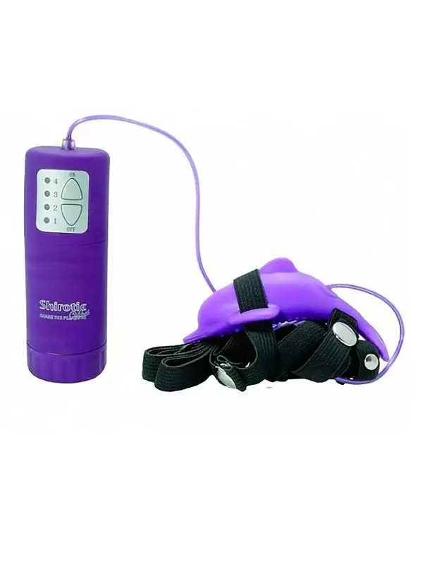 Вибростимулятор клитора Pure Vibes Dolphin в форме дельфинчика – фиолетовый