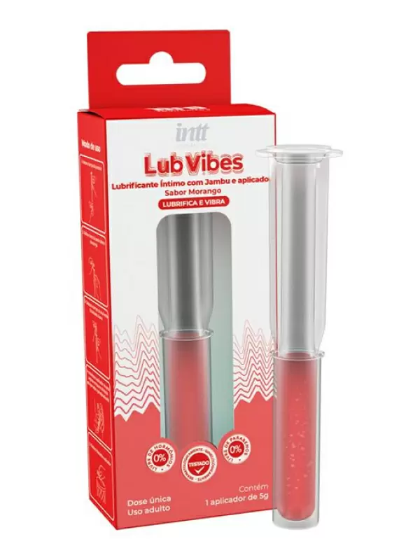 Возбуждающий интимный гель LUB-VIBES, экстракт джамбы, клубничный аромат, 5 мл
