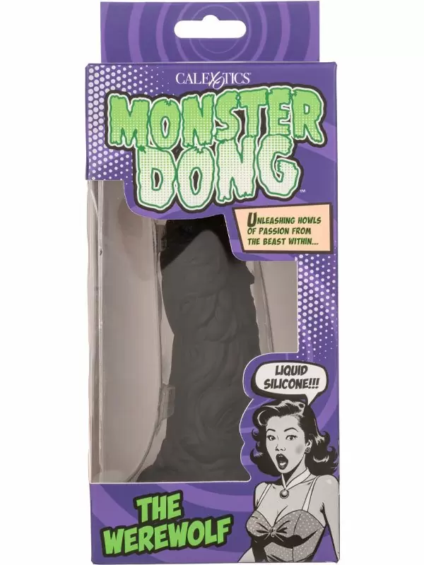 Необычный фаллоимитатор California Exotic Novelties Monster Dong The Werewolf, с присоской, 15 см, жидкий силикон