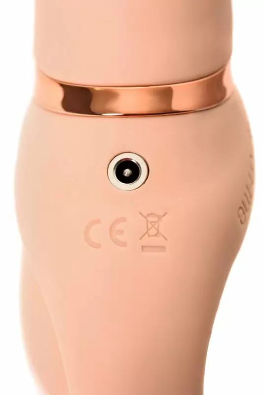 Безремневой страпон с вибрацией. Strap-on-me. 24,5 см. Телесный