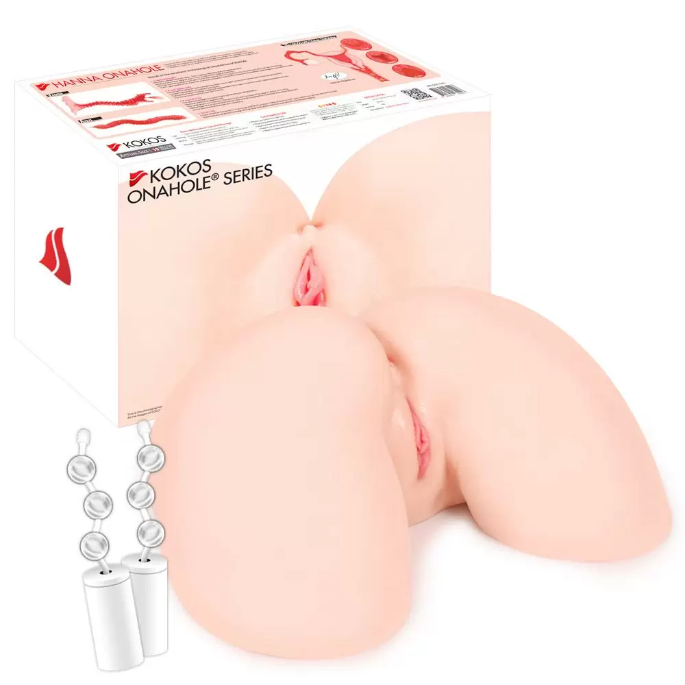 Hanna Onahole 002 Real Hips Мастурбатор полуторс с двойным слоем с вибрацией