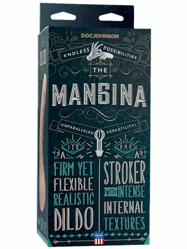 Реалистичная насадка-фаллоимитатор The Mangina, 24 см, ТПЕ, телесный