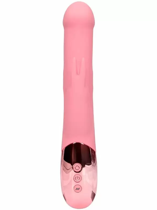 Вибратор-кролик Shots Toys Rotating Beads Rabbit Vibrator , 10 скоростей, с вращающимися бусинами, розовый