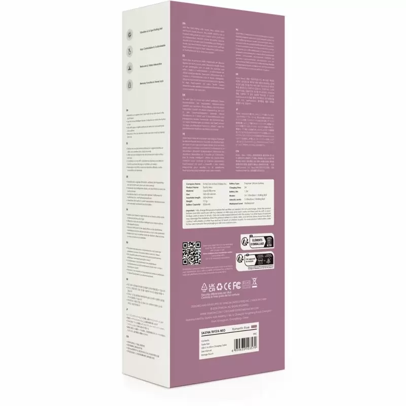 Интерактивный вибратор-кролик Trysta Neo с шариком для зоны G