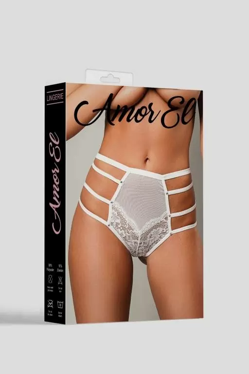 Трусики с высокой посадкой, Amor El, размер М, белые