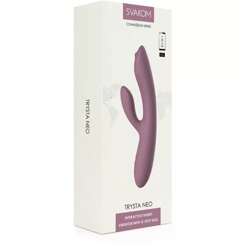 Интерактивный вибратор-кролик Trysta Neo с шариком для зоны G
