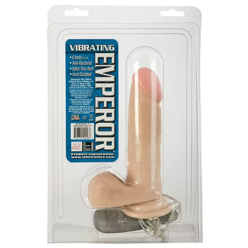 Фаллоимитатор на присоске с вибрацией Vibrating  Emperors 6